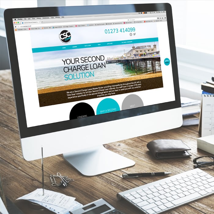 website design for CSC loans Brighton